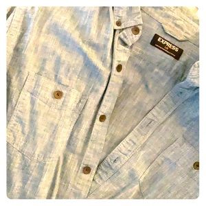 Express men’s L long sleeve button down shirt